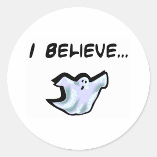Ik geloof in spoken ronde sticker