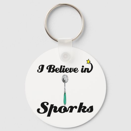 ik geloof in sporks sleutelhanger (Voorkant)