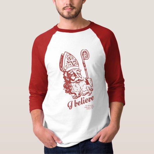 Ik geloof in St. Nicholas T-shirt (Voorkant)