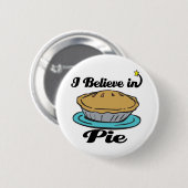 ik geloof in taart ronde button 5,7 cm (Voorkant /achterkant)