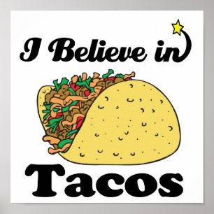 ik geloof in tacos poster