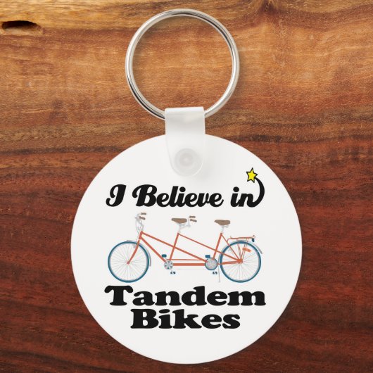 ik geloof in tandem bikes sleutelhanger (Voorkant)