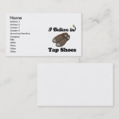 ik geloof in tapschoenen visitekaartje (Voorkant / Achterkant)