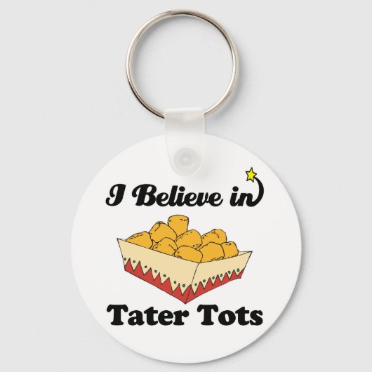 ik geloof in tater tots sleutelhanger (Voorkant)