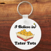 ik geloof in tater tots sleutelhanger (Voorkant)