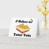 ik geloof in tatertots kaart (Gele Bloem)