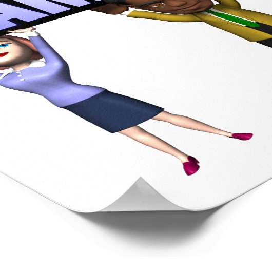 ik geloof in teamwork poster (Hoek)