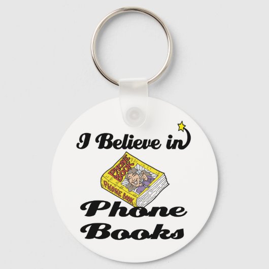 ik geloof in telefoonboeken sleutelhanger (Voorkant)