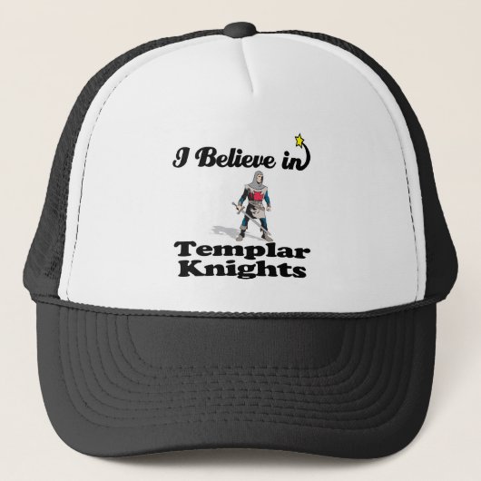 ik geloof in templar messghts trucker pet (Voorkant)
