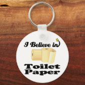ik geloof in toiletpapier sleutelhanger (Voorkant)
