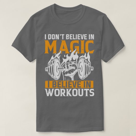 Ik geloof in trainingen t-shirt (Design voorkant)