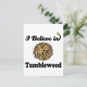 ik geloof in tumbleweed briefkaart (Staand voorkant)