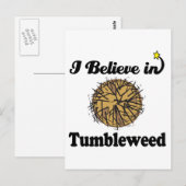 ik geloof in tumbleweed briefkaart (Voorkant / Achterkant)