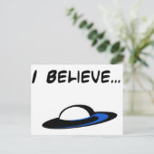Ik geloof in UFO's Briefkaart (Staand voorkant)