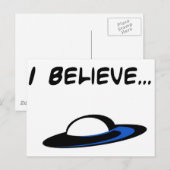 Ik geloof in UFO's Briefkaart (Voorkant / Achterkant)