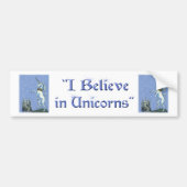 Ik geloof in Unicorns Bumpersticker (Voorkant)