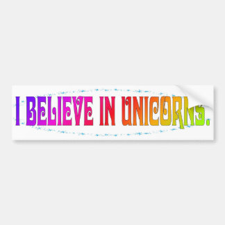 Ik geloof in Unicorns Bumpersticker