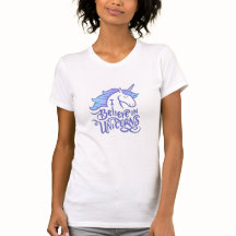 Ik geloof in Unicorns Sticker t-shirt ontwerp