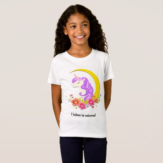 Ik geloof in Unicorns T-Shirt (Voorkant volledig)