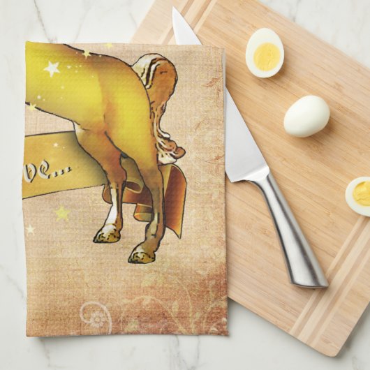 Ik geloof in Unicorns Theedoek (Quarter Fold)