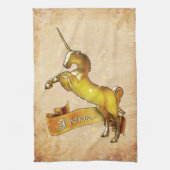 Ik geloof in Unicorns Theedoek (Verticaal)