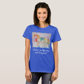 Ik geloof in Unicorns vrouwen Waterverf t Shirt (Voorkant volledig)