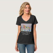 Ik geloof in Unicorns vrouwen Waterverf t Shirt (Voorkant volledig)