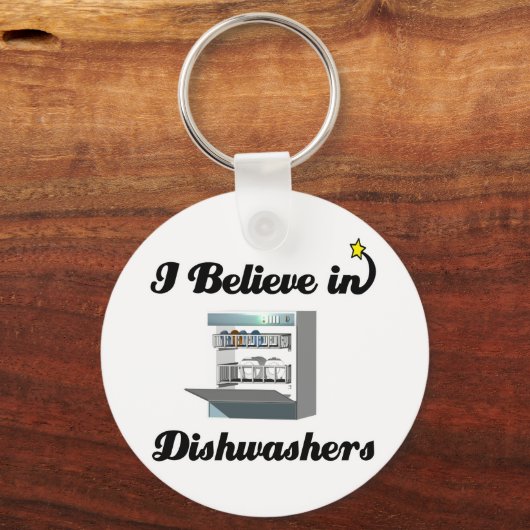 ik geloof in vaatwasmachines sleutelhanger (Voorkant)