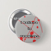 Ik geloof in vampiers ronde button 5,7 cm (Voorkant /achterkant)