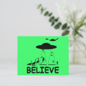 Ik geloof in vreemdelingen briefkaart (Staand voorkant)