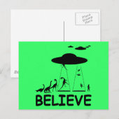 Ik geloof in vreemdelingen briefkaart (Voorkant / Achterkant)