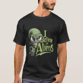 Ik geloof in vreemdelingen t-shirt (Voorkant)