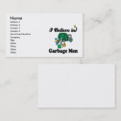 ik geloof in vuilnis - mannen visitekaartje (Voorkant / Achterkant)
