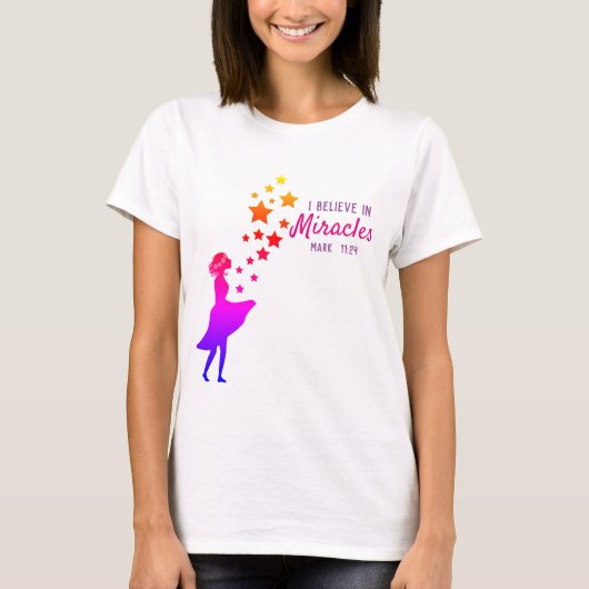 Ik geloof in wonderen t-shirt (Voorkant)
