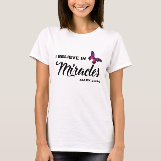 Ik geloof in wonderen t-shirt (Voorkant)