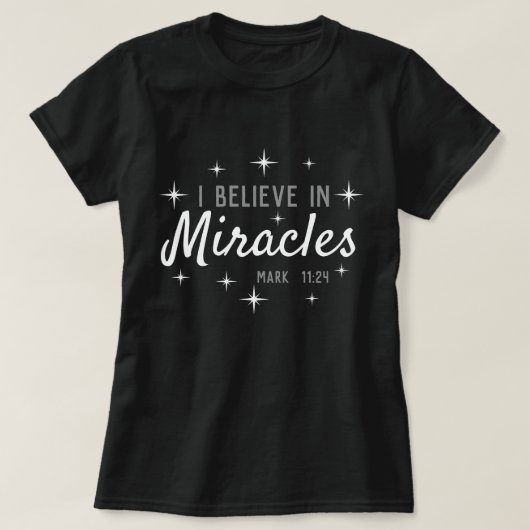 Ik geloof in wonderen t-shirt (Design voorkant)