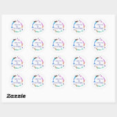 Ik geloof in zeemeerminnen ronde sticker (Vel)