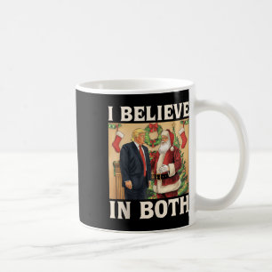 Ik geloof in zowel Trump als Santa Funny Pro Trump Koffiemok