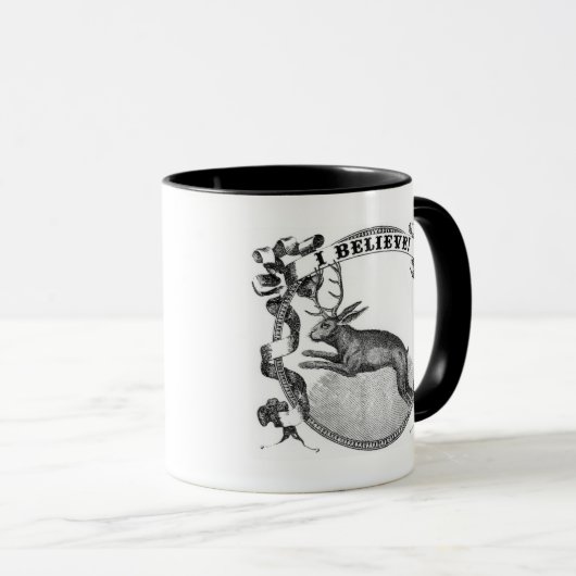 Ik geloof (Jackalope) Mok (Voorkant rechts)