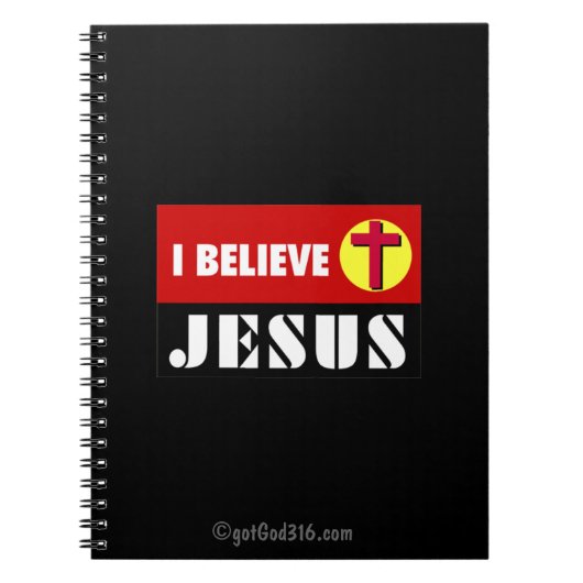 Ik geloof Jezus gotGod316.com Notitieboek (Voorkant)