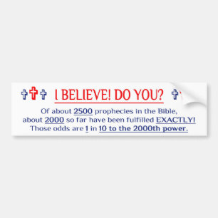 IK GELOOF. JIJ? Bumpersticker