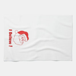 "Ik geloof kersthanddoek" Theedoek