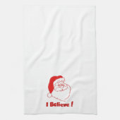 "Ik geloof kersthanddoek" Theedoek (Verticaal)