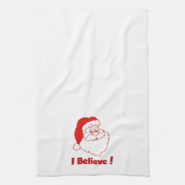 "Ik geloof kersthanddoek" Theedoek
