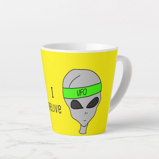 ik geloof latte mok (Rechterhoek)