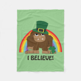 Ik geloof! Leprechaun Bigfoot Fleece Deken