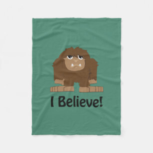 Ik geloof! Leuke bigfoot Fleece Deken