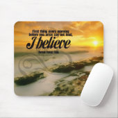 Ik geloof Motivatie Mousepad Muismat (Met muis)