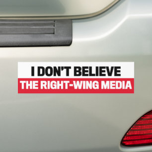 Ik geloof niet dat de media anti-Republikein Bumpersticker