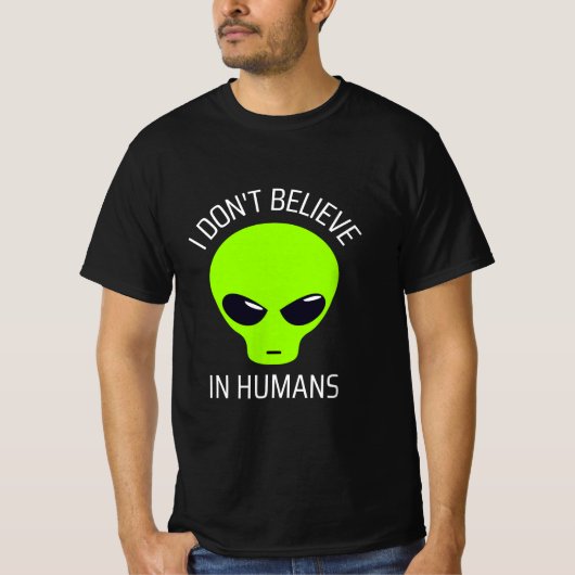 Ik geloof niet in de mensen T-Shirt (Voorkant)